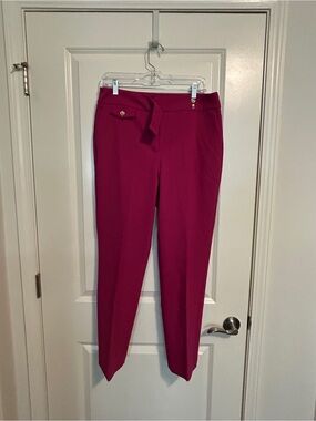 Rachel Zoe Magenta Slim Ankle Pants